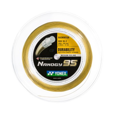 Badminton struna NANOGY 95, zlata, 200m Badminton struna NANOGY 95, zlata, 200m