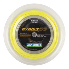 Badminton struna EXBOLT 68, rumena, 200m Badminton struna EXBOLT 68, rumena, 200m