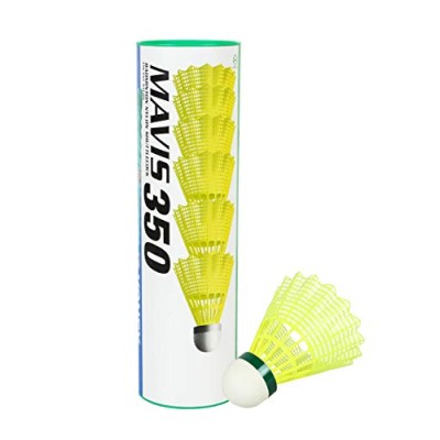 Badminton žogice MAVIS 350 1/6, rumena, počasna Badminton žogice MAVIS 350 1/6, rumena, počasna