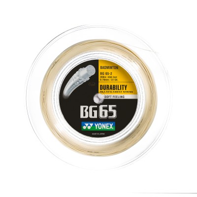 Badminton struna BG 65, amber, 200m Badminton struna BG 65, amber, 200m