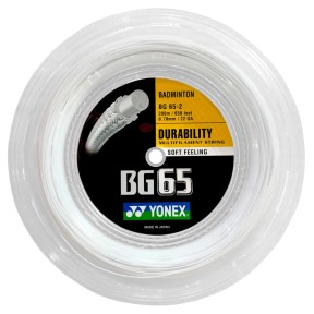 Badminton struna BG 65, bela, 200m Badminton struna BG 65, bela, 200m