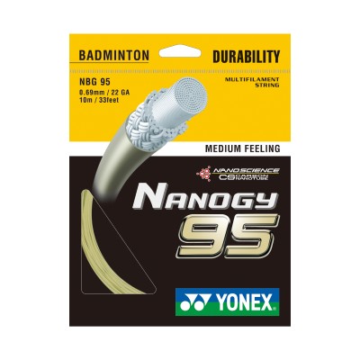 Badminton struna NANOGY 95, zlata,10m Badminton struna NANOGY 95, zlata,10m
