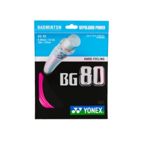 Badminton struna BG 80, neon roza, 10m Badminton struna BG 80, neon roza, 10m