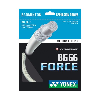 Badminton struna BG 66 FORCE bela,10m Badminton struna BG 66 FORCE bela,10m