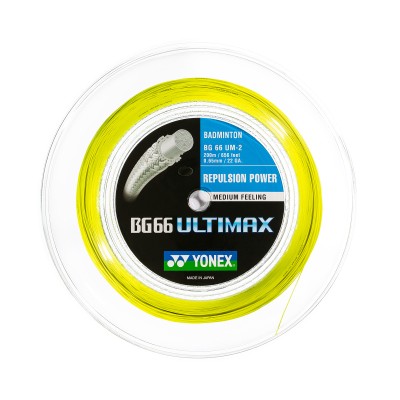 Badminton struna BG 66 ULTIMAX, rumena, 200m Badminton struna BG 66 ULTIMAX, rumena, 200m