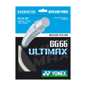 Badminton struna BG 66 ULTIMAX, bela, 10m Badminton struna BG 66 ULTIMAX, bela, 10m