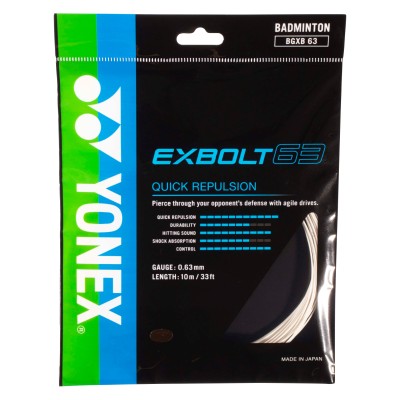 Badminton struna EXBOLT 63, bela, 10m Badminton struna EXBOLT 63, bela, 10m