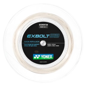 Badminton struna EXBOLT 63, bela, 200m Badminton struna EXBOLT 63, bela, 200m