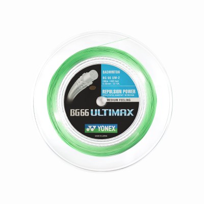 Badminton struna BG 66 ULTIMAX, zelena, 200m Badminton struna BG 66 ULTIMAX, zelena, 200m