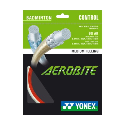 Badminton struna AEROBITE, bela/rdeča, 10m Badminton struna AEROBITE, bela/rdeča, 10m