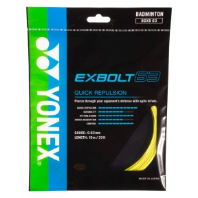 Badminton struna EXBOLT 63, rumena, 10m Badminton struna EXBOLT 63, rumena, 10m