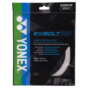 Badminton struna EXBOLT 65, bela, 10m Badminton struna EXBOLT 65, bela, 10m