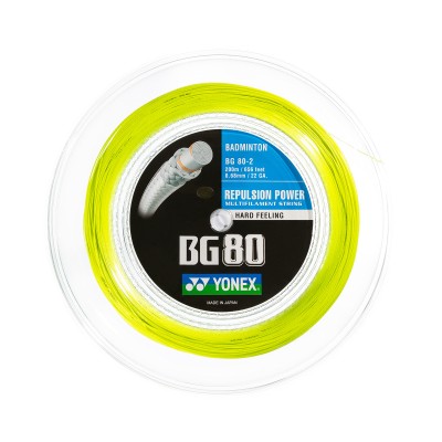 Badminton struna BG 80, rumena, 200m Badminton struna BG 80, rumena, 200m