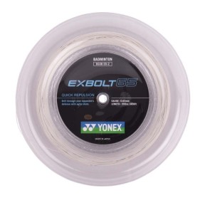 Badminton struna EXBOLT 65, bela, 200m Badminton struna EXBOLT 65, bela, 200m